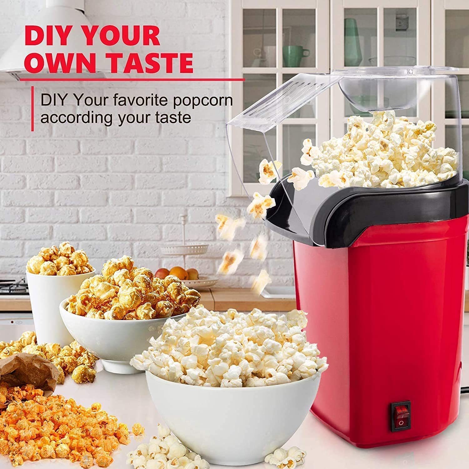 Hot Air Popcorn Popper Machine